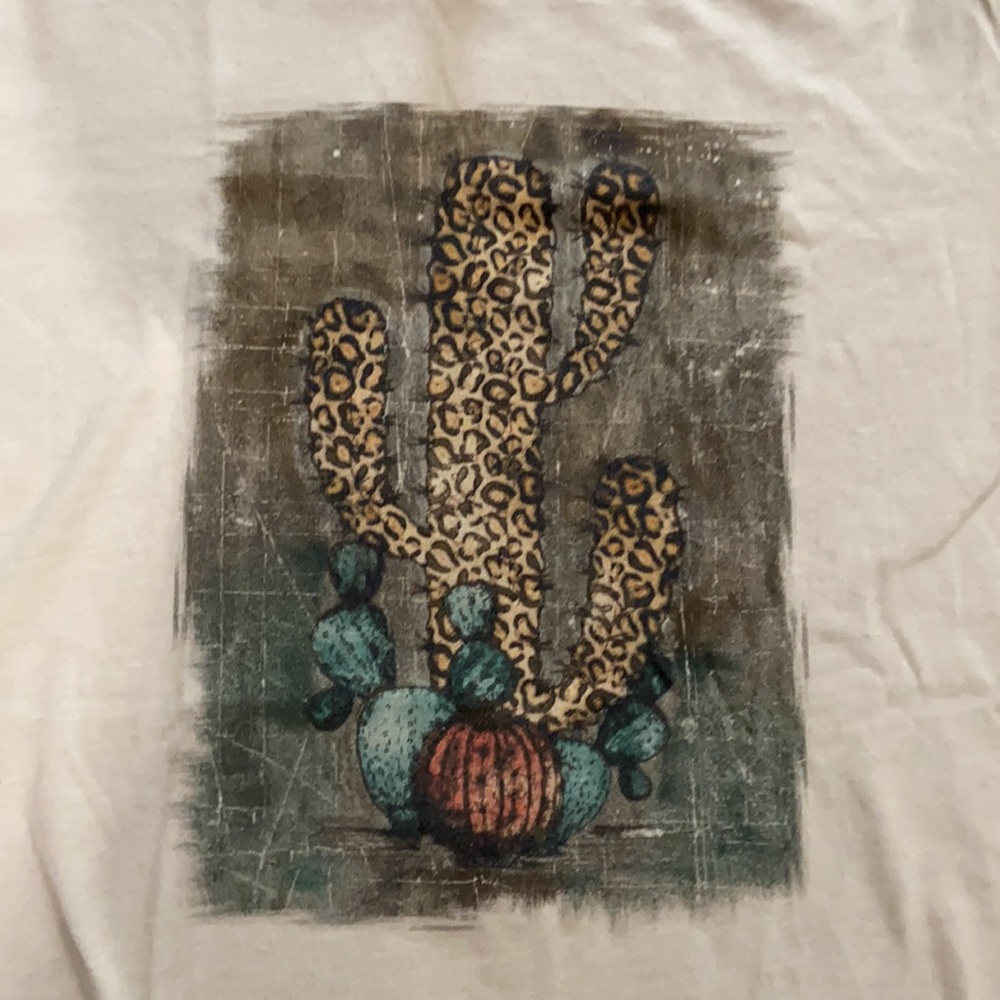 Leopard cactus shirt